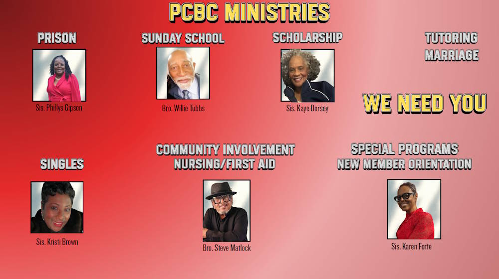 Our Ministries at Polly Chapel Missionary Baptist Church